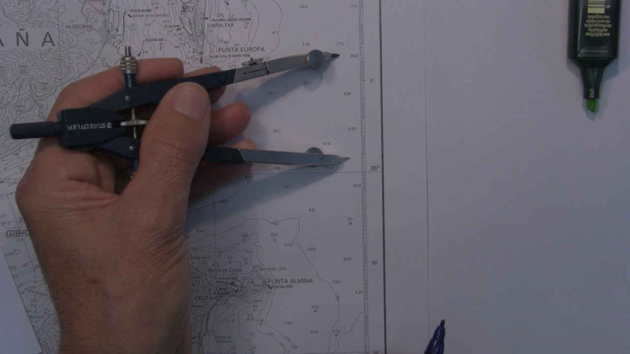 MILLA NUDO Y CABLE EN LA CARTA DEL ESTRECHO