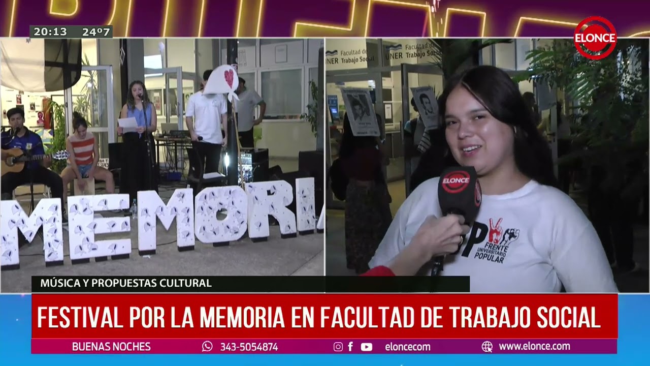 Festival por la Memoria en la Facultad de Trabajo Social