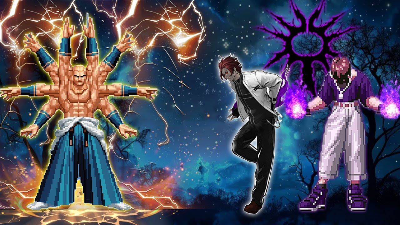 [Mugen KOF] Geese Howard Ys Vs  Orochi Kyo Kusanagi, Chris Team