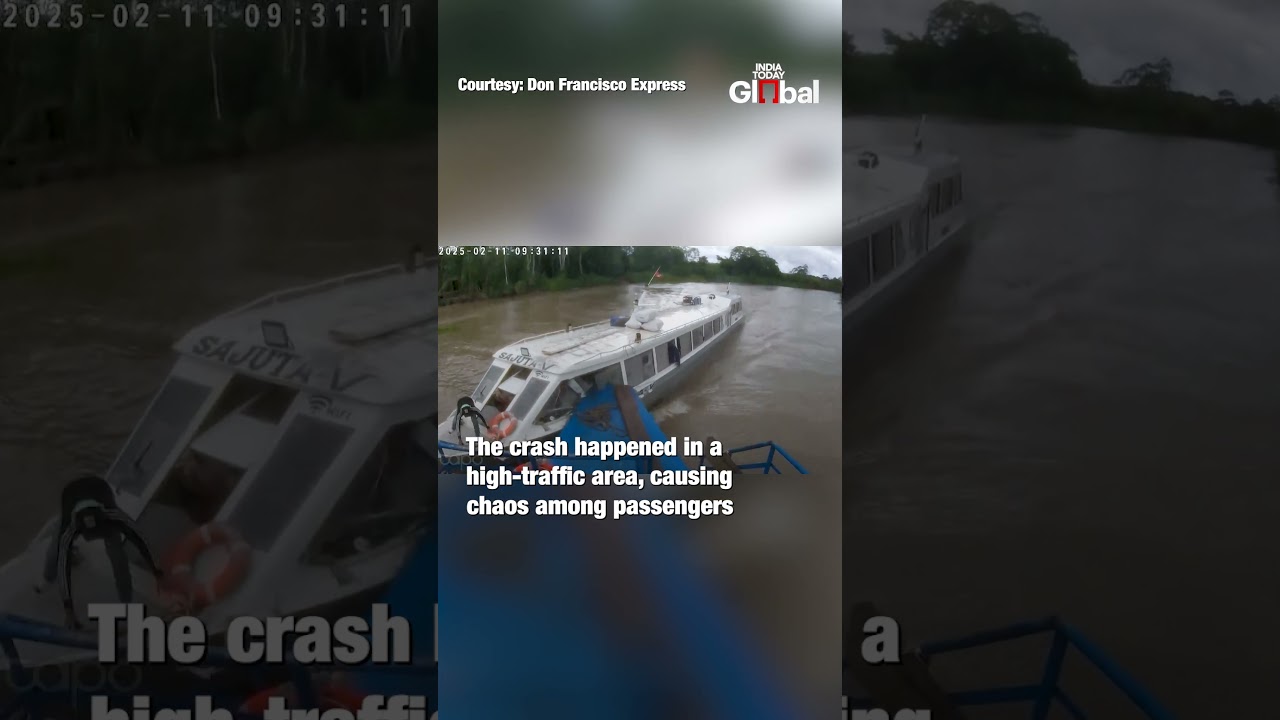 Shocking Boat Collision in Peruvian Amazon Caught on Camera