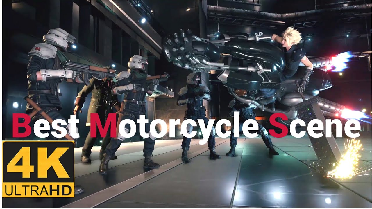 Best Motorcycle Scene - Cloud - Final Fantasy 7 Remake