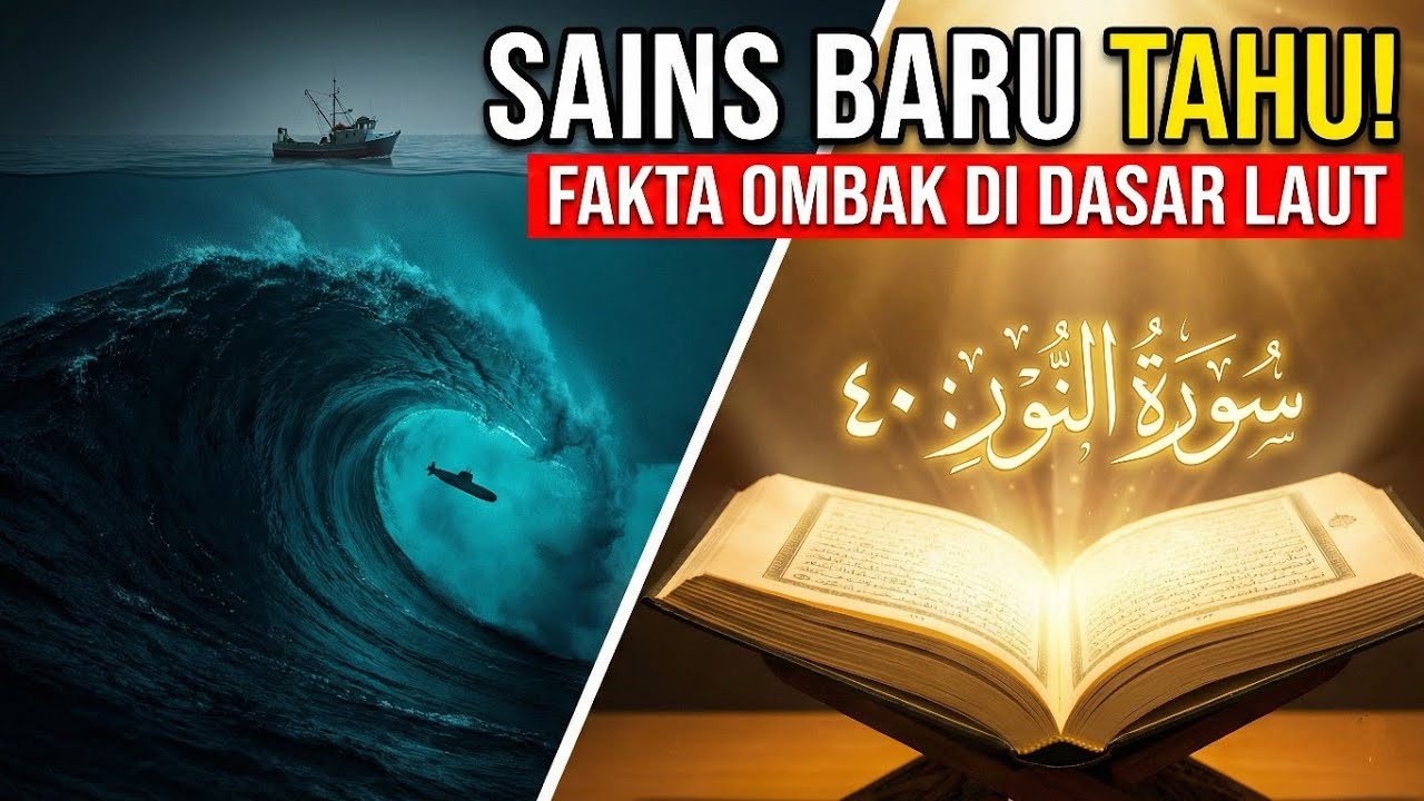 MISTERI OMBAK DI DALAM LAUT YANG TERUNGKAP SETELAH 1400 TAHUN | FAKTA SURAH AN-NUR AYAT 40