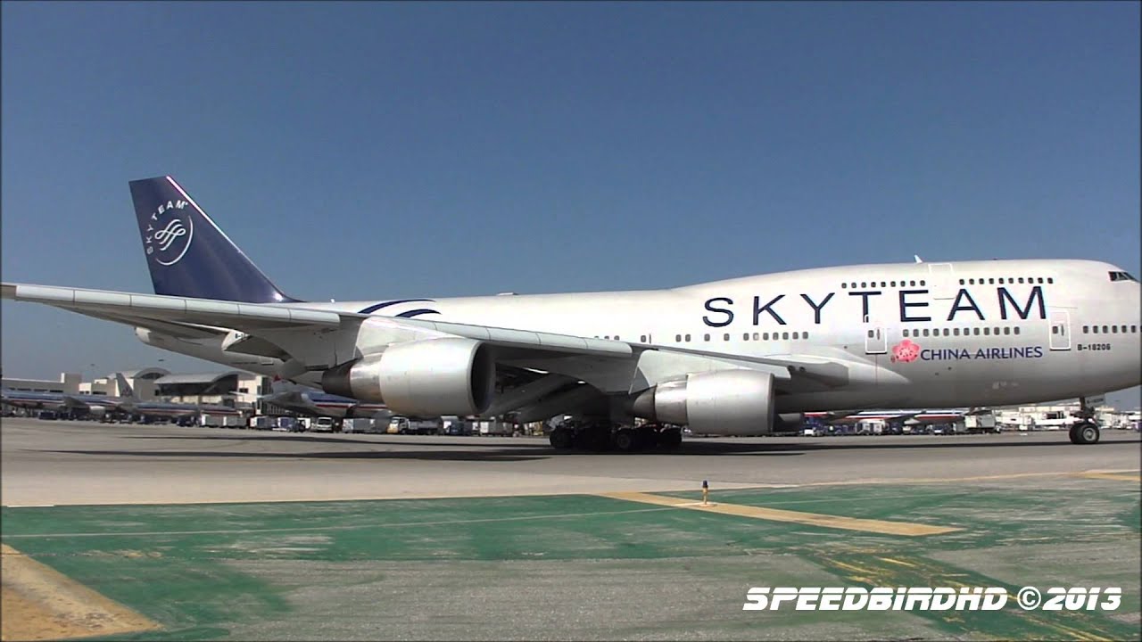 China Airlines 'SKYTEAM Livery' Boeing 747-409 [B-18206] at LAX