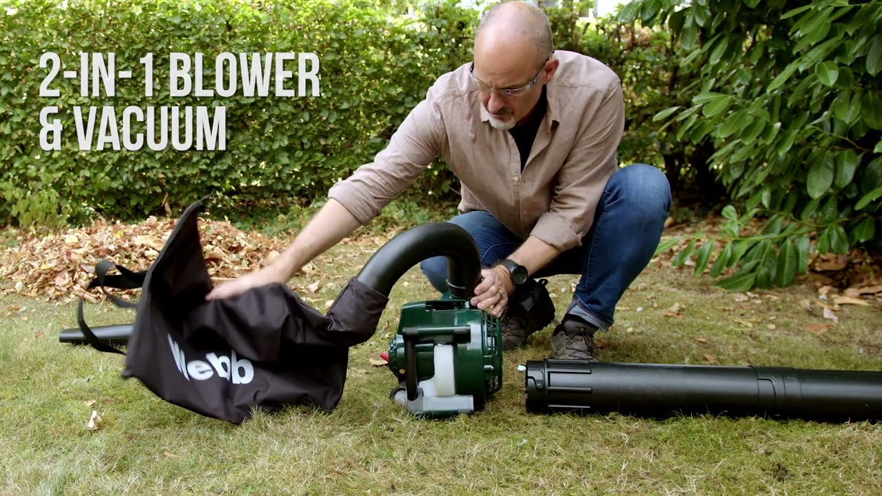 Webb WEBV26 26cc 114mph 183km/h Petrol Blower Vacuum