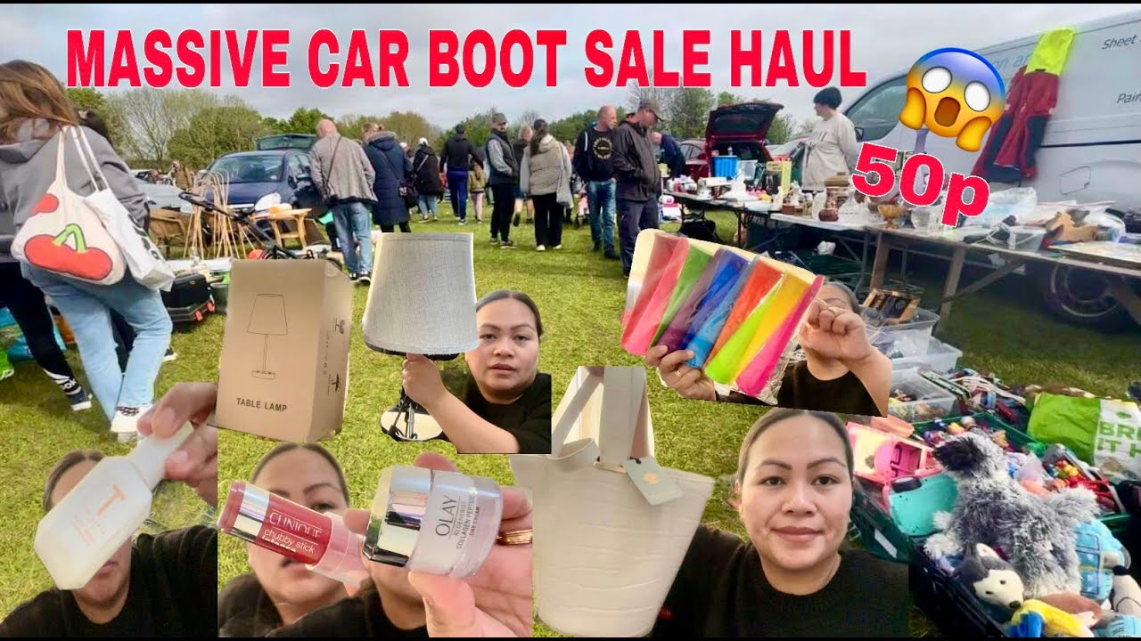MASSIVE CAR BOOT SALE HAUL | 50 pence each 😱