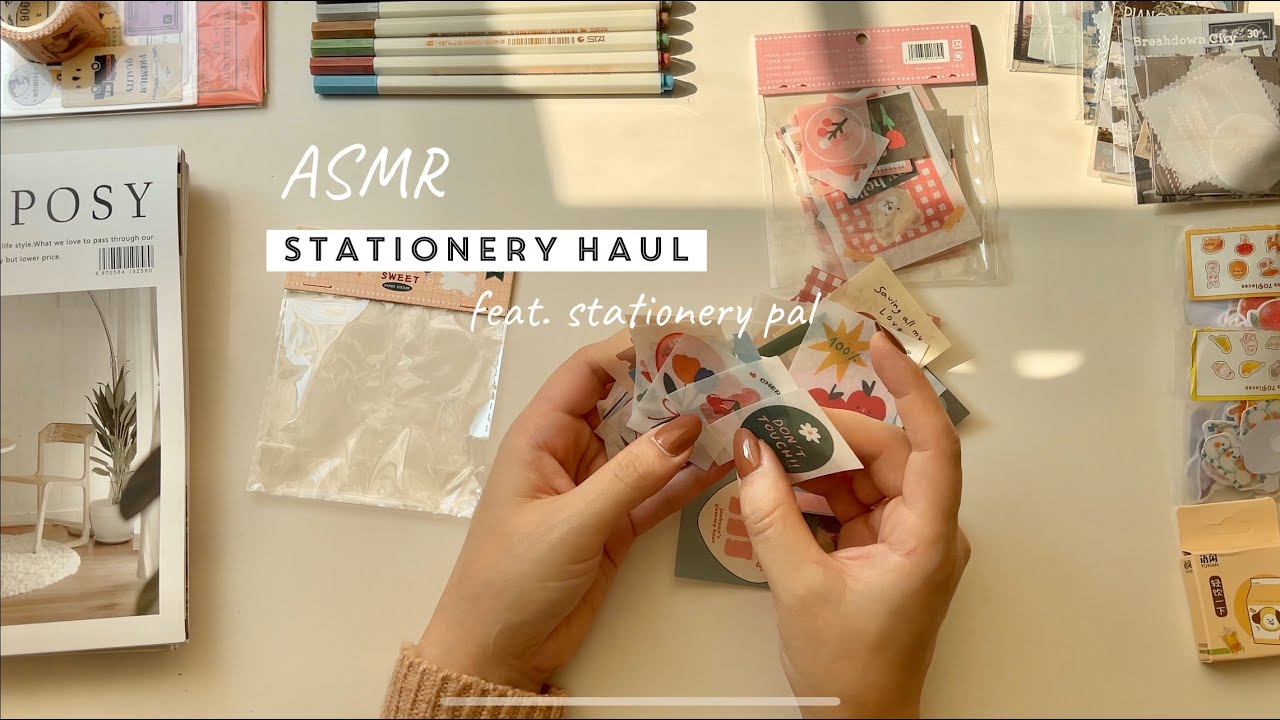 Sunny Day Stationery Haul (feat. Stationery Pal) (ASMR)