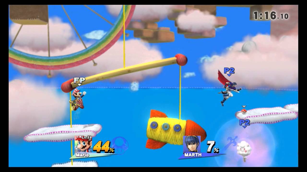 Super Smash Bros. Wii U - Yoshi's Island Remix - Woolly World (Direct Feed)