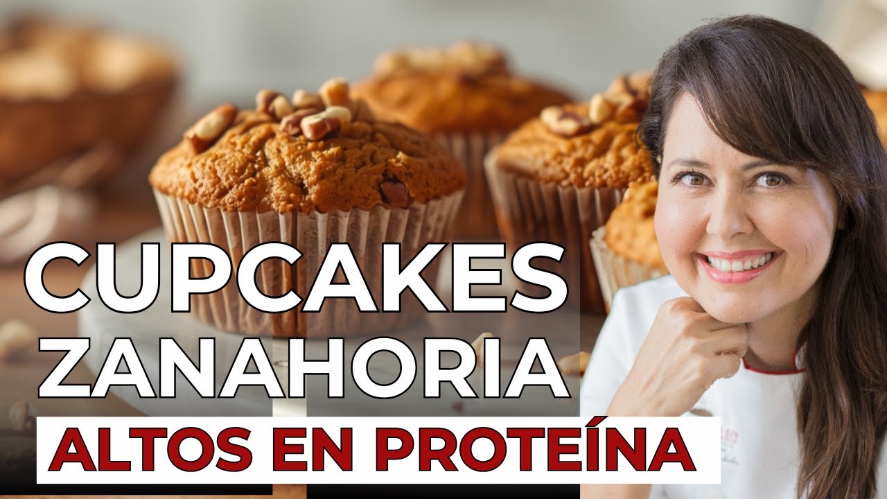 ¡Cupcakes de zanahoria saludables y deliciosos con proteína casera!