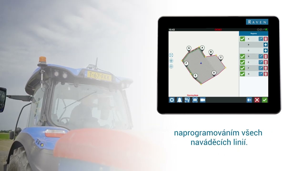 Vlastnosti navigací Raven CRx