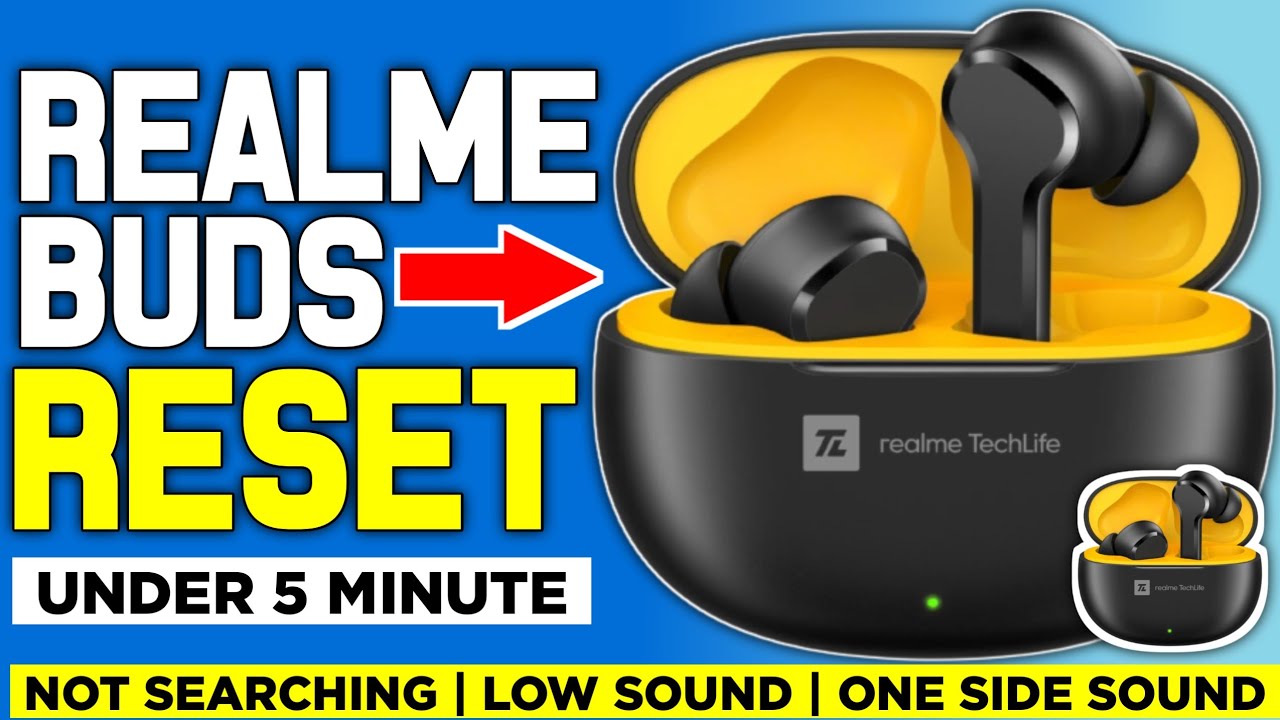 How To RESET Realme TechLife Earbuds T100? | Realme TechLife Buds Reset | Blutooth Error ✅