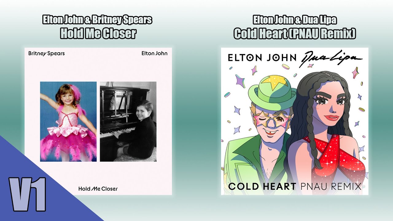 Elton John, Britney Spears & Dua Lipa - Hold Me Closer / Cold Heart (Mashup V1)