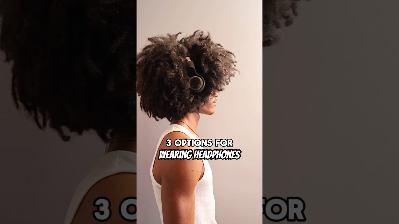 Afro & Headphones? #afro #curls #curlyhair #naturalhair #blackhair #hair #hairtutorial #hairstyles