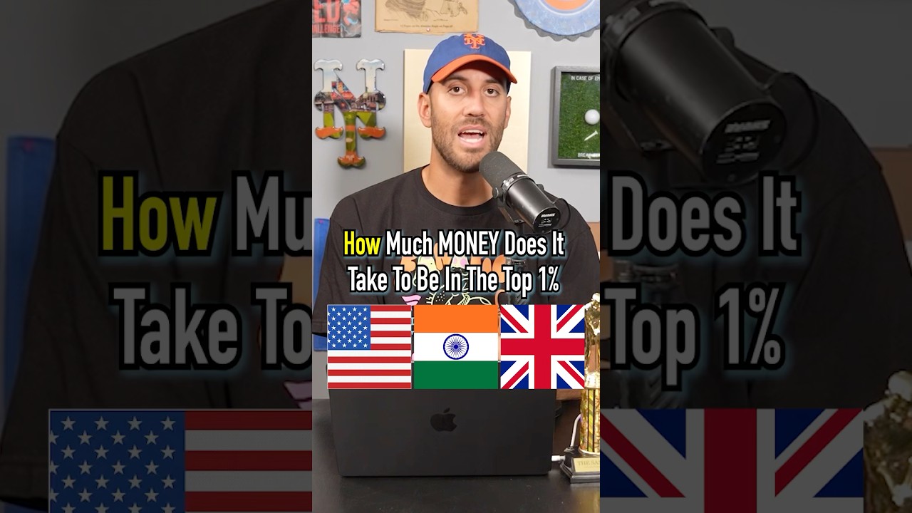 How Much Money To Be In The Top 1%?! #shorts #countries #world #india #usa