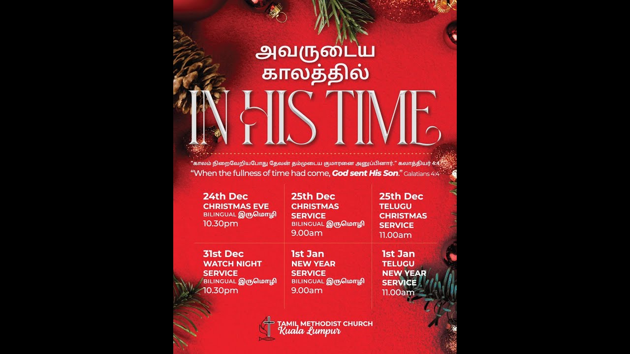 🔴LIVE | Watch Night Service (Bilingual) - 31st December 2025  | TMC Kuala Lumpur