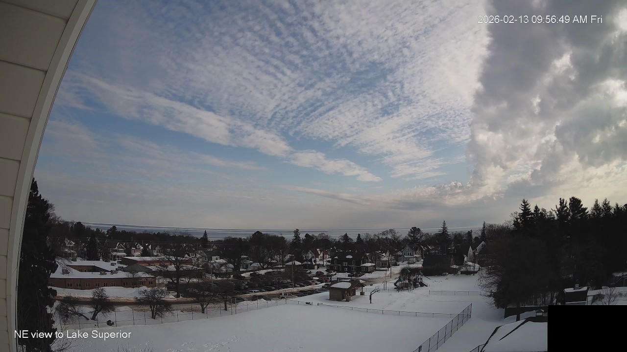 February 13, 2026 morning time lapse, Marquette, Michigan