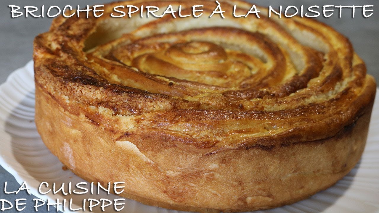 Brioche spirale à la noisette
