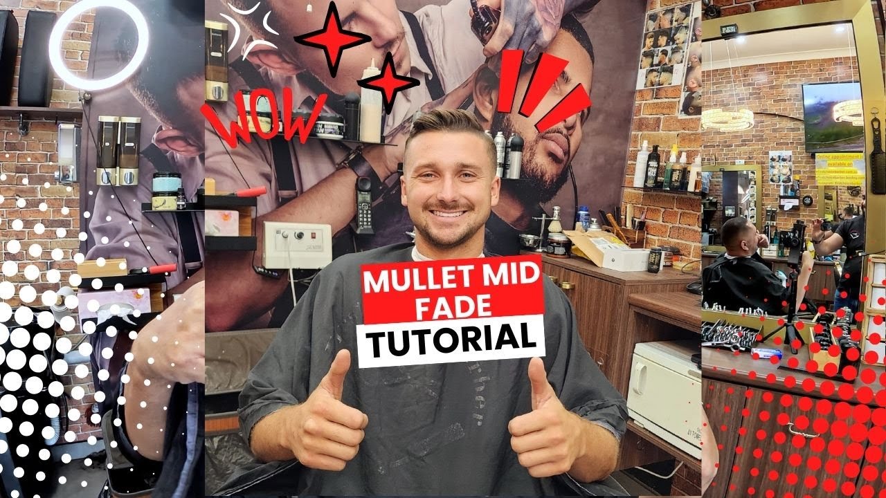 mullet mid fade tutorial . 