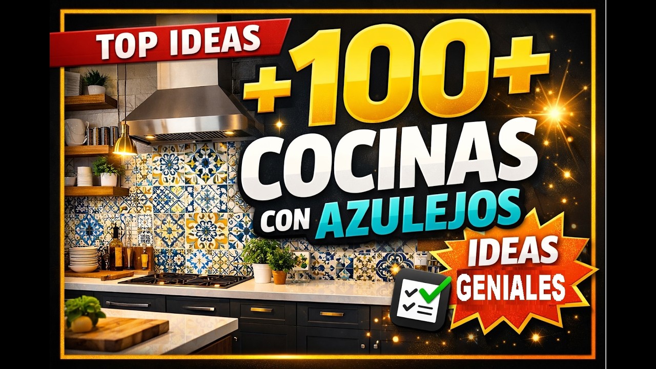 +100 Cocinas con AZULEJOS que te harán decir “WOW”! 😱✨ | Ideas Geniales para tu hogar 🔥COCNAAZULEJO🏡