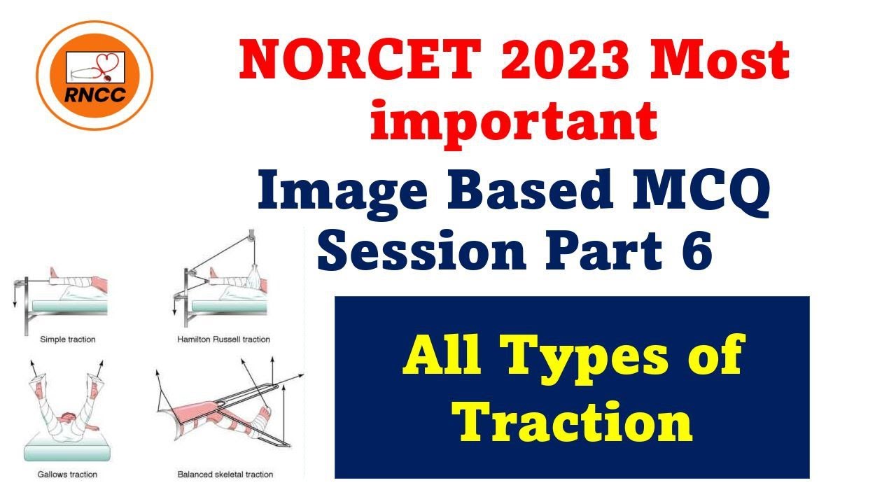 ALL TYPES OF TRACTION || Most imp Image Based MCQs For NORCET 2O23 #tractions #skintraction #aiims