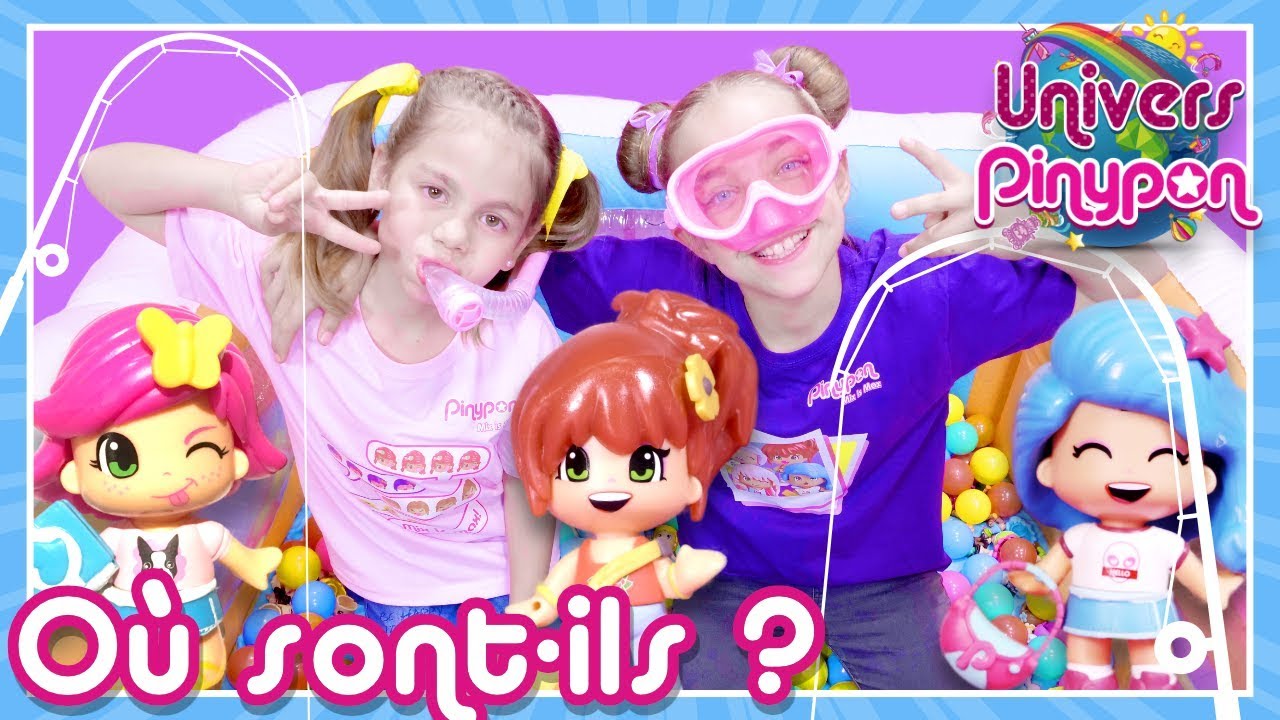 Lara et Mara cherchent des Pinypon tombés dans la PISCINE 🌊🔍 Trouveront-elles les Pinypon ÉGARÉS?