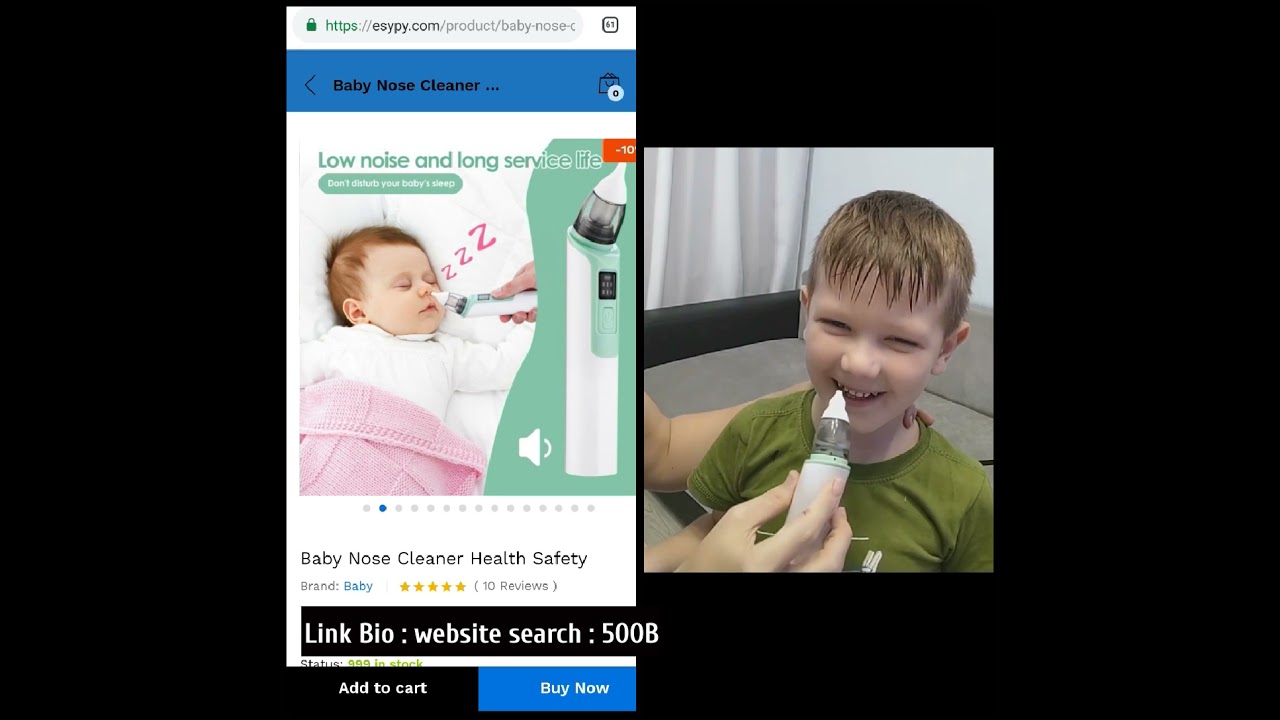 Baby Nose Cleaner Health Safety 😎😵🤦 