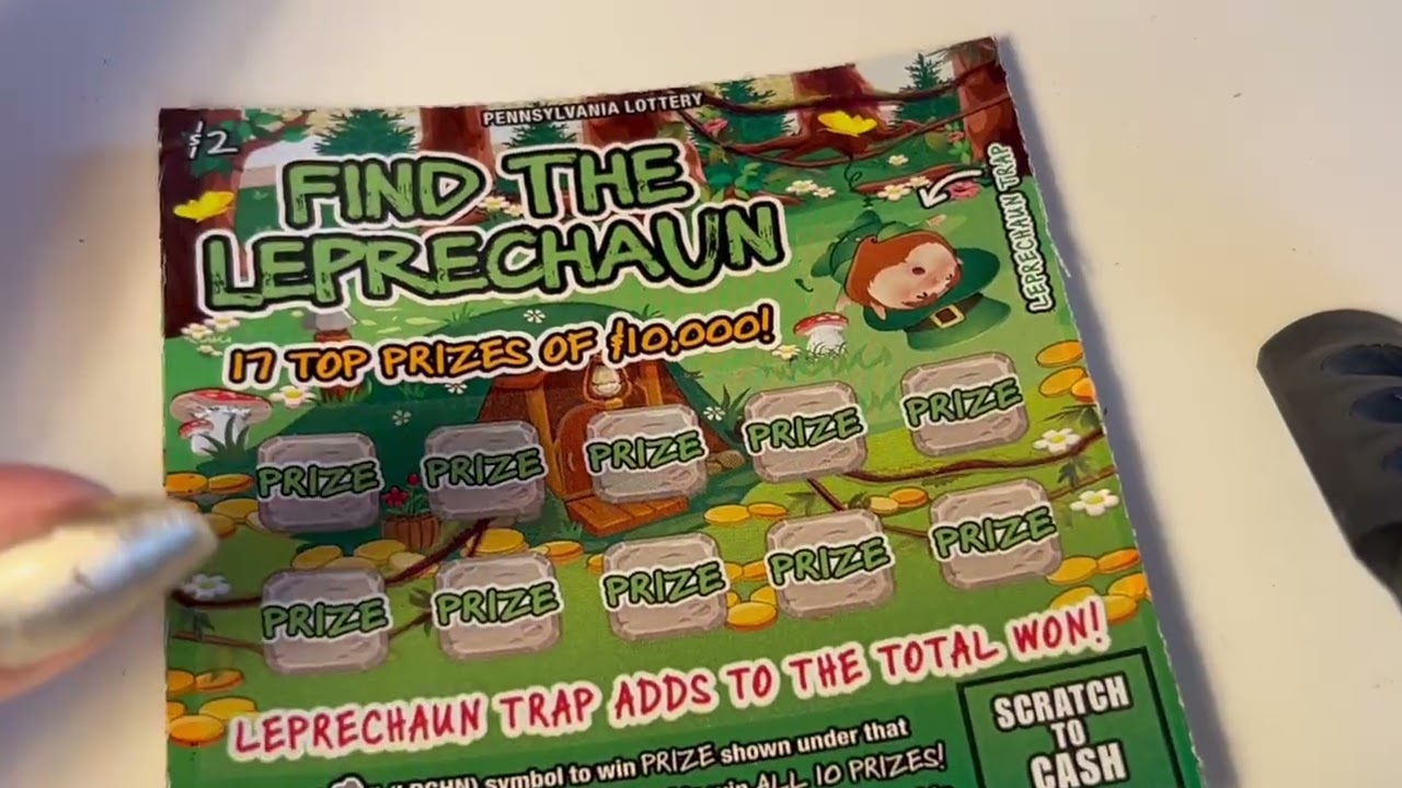 120,000 Payout and Find The Leprechaun Pennsylvania Lottery Tickets