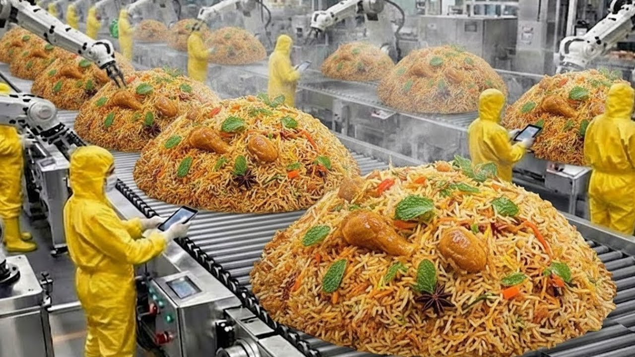 Inside the Cheezy Biryani Factory (Full Process) Everyday the Order of 1 Million