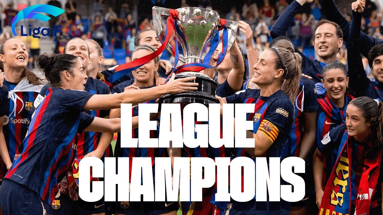 BARÇA WOMEN CELEBRATE THE LEAGUE TITLE! 🎉🏆👀
