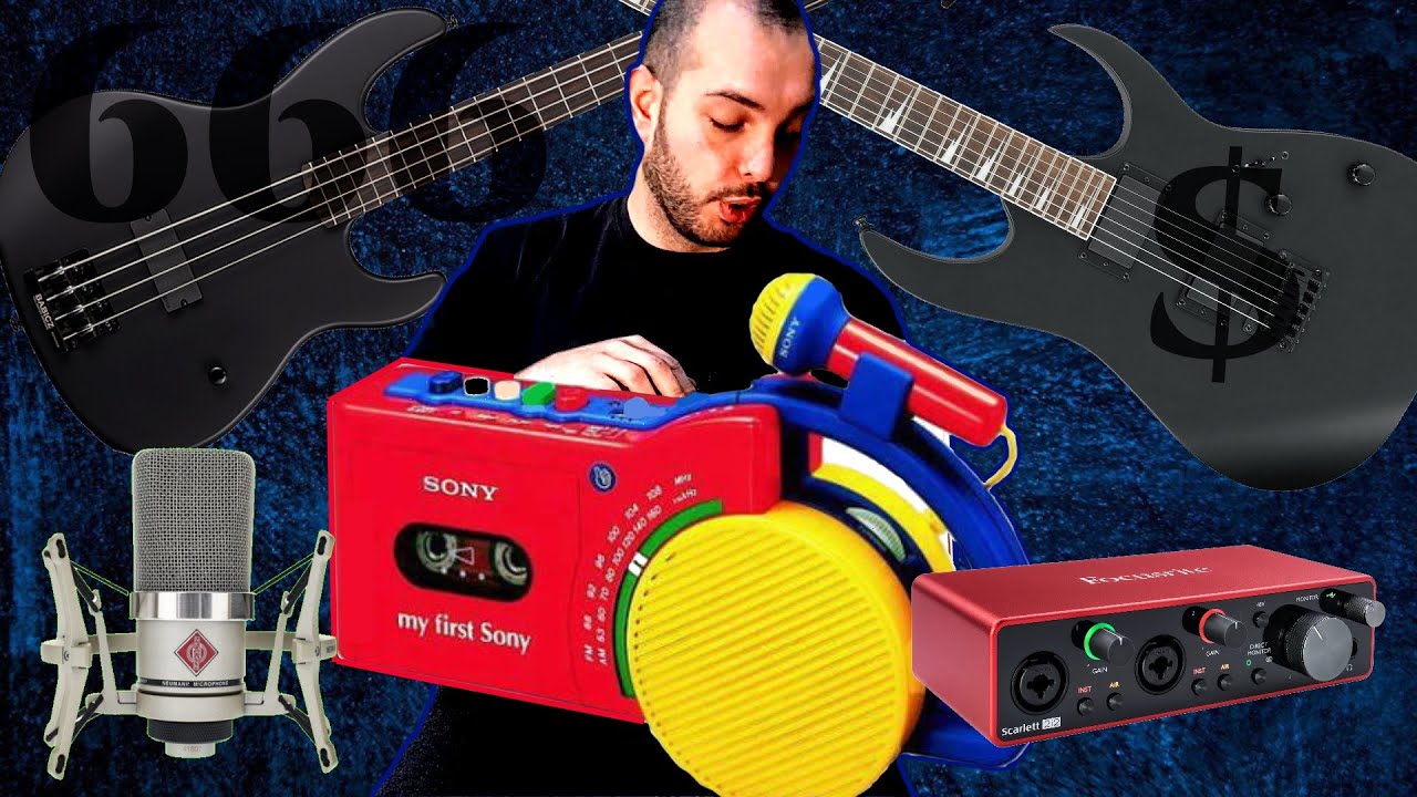 How to build a Black Metal Home Studio for $666 - laptop and guitar included!