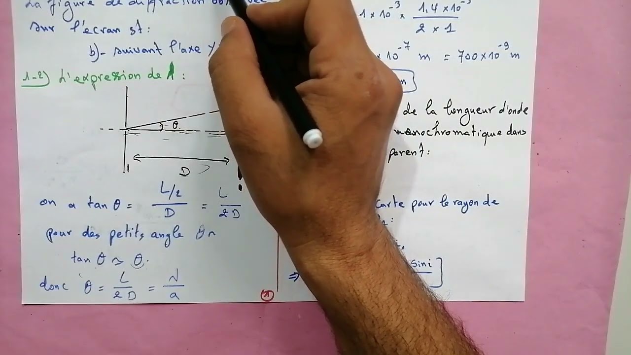 Exercice corrigé (ratt 2011 SM) ( propagation d'une onde lumineuse) 2bac SM PC SVT