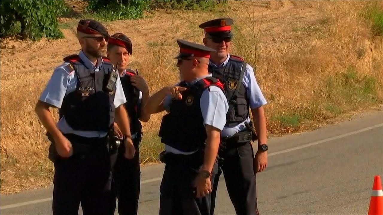 Police at scene after Barcelona attack suspect Younes Abouyaaqoub was shot dead