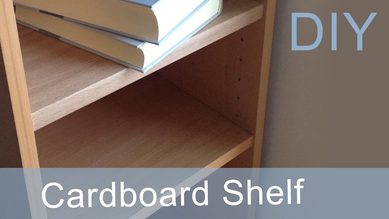 1. DIY How to make a Cardboard Shelf (1st way) HD (corrugated cardboard furniture)