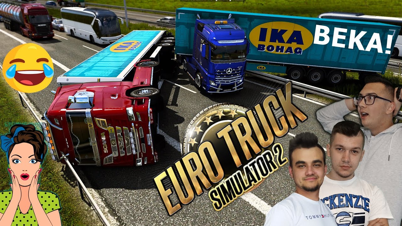 Człowiek Pułapka w Akcji!😂😂🕴😲NO DAWNO TAKIEJ BEKI NIE BYŁO!🚍🤣😂★★ ETS 2 CONVOY✔ MafiaSolecTeam