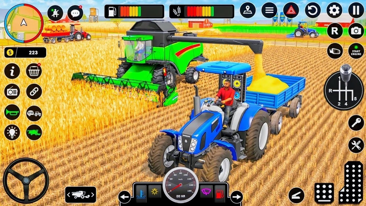 😍💥Modern Tractor Farming Driving Simulator 3D - New Tractor Games 🚜 - Android  Gameplay