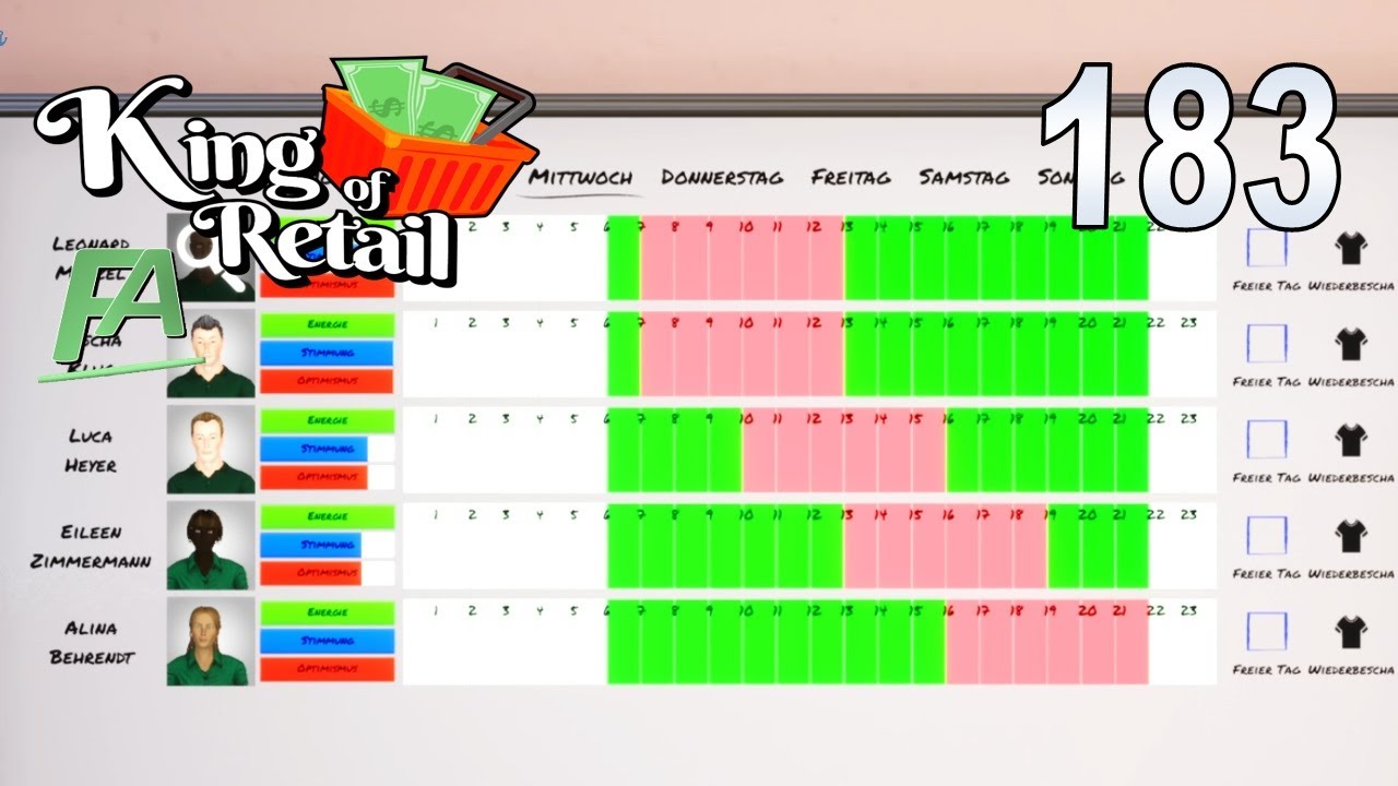 King of Retail #183 Ordnung im Schichtplan #Konzern Modus #Wirtschaftssimulation #deutsch #gameplay
