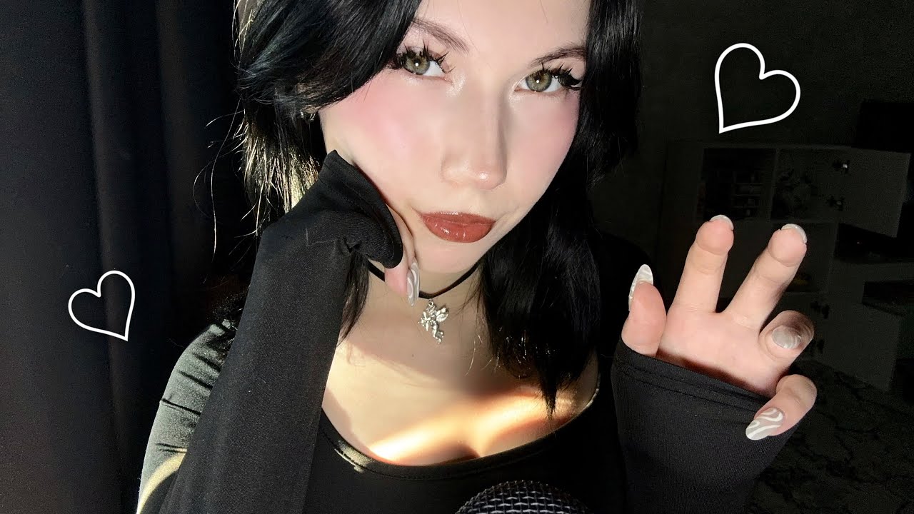 ASMR 🖤 Твоя НАГЛАЯ СОСЕДКА ПО ПАРТЕ шепчет тебе на уроке | roleplay, mouth sounds, whisper 