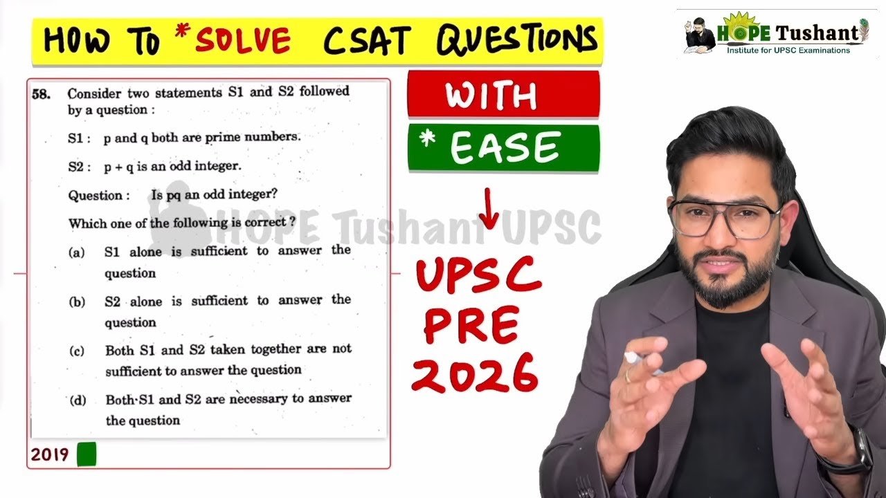 *Solve CSAT Questions with *EASE 🔥| UPSC-PRE 2026#ias #upsc #prelims2026 #csat #pre2026 #upscexam
