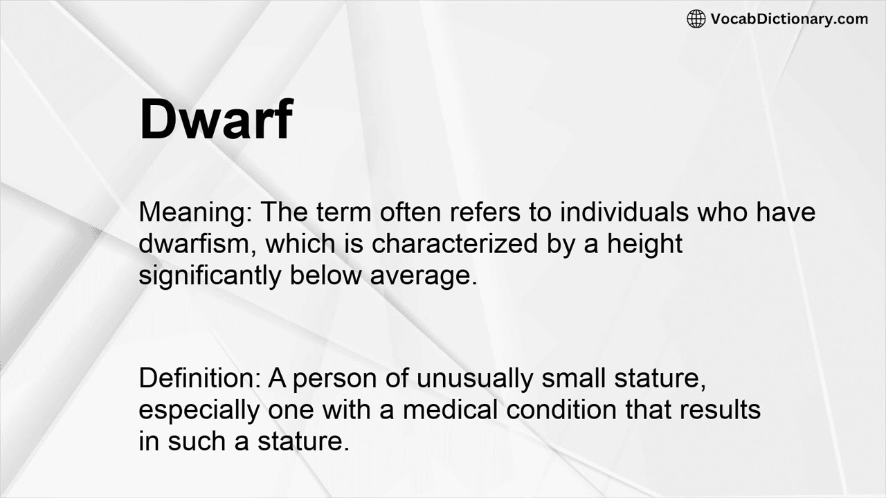 Dwarf Meaning