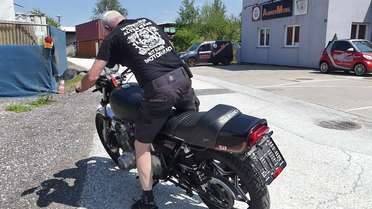 Suzuki GS 750 Probefahrt und doch nicht fertig
