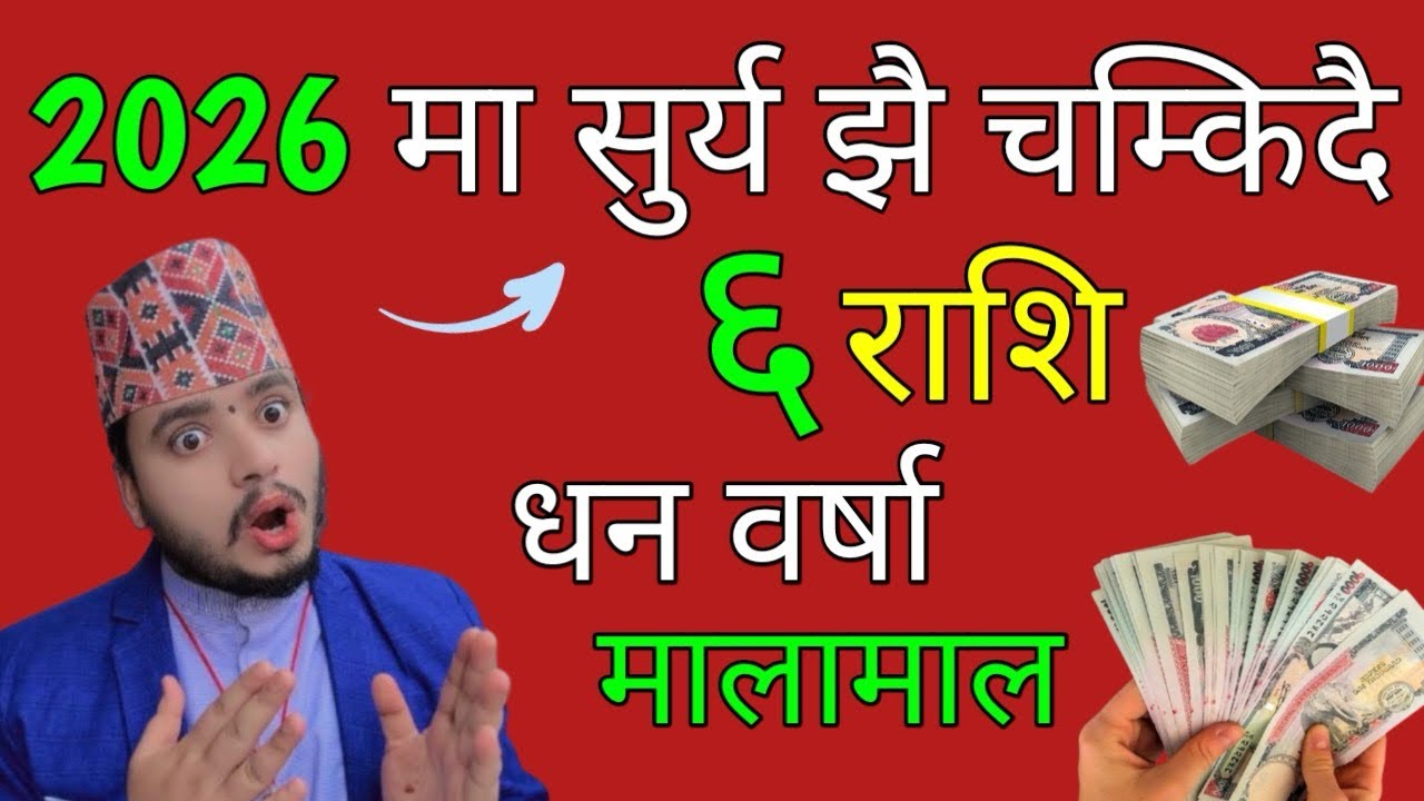 2026 मा मालामाल 6 राशि/धन वर्षा/लाभैलाभ/2026 rashifal