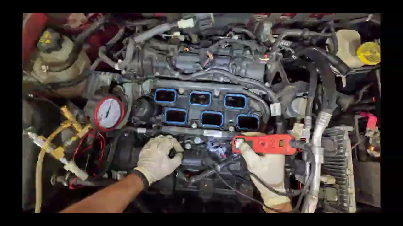 16' Jeep Cherokee injector diagnosis.Removal/Replacement of injectors, spark plugs and intake.