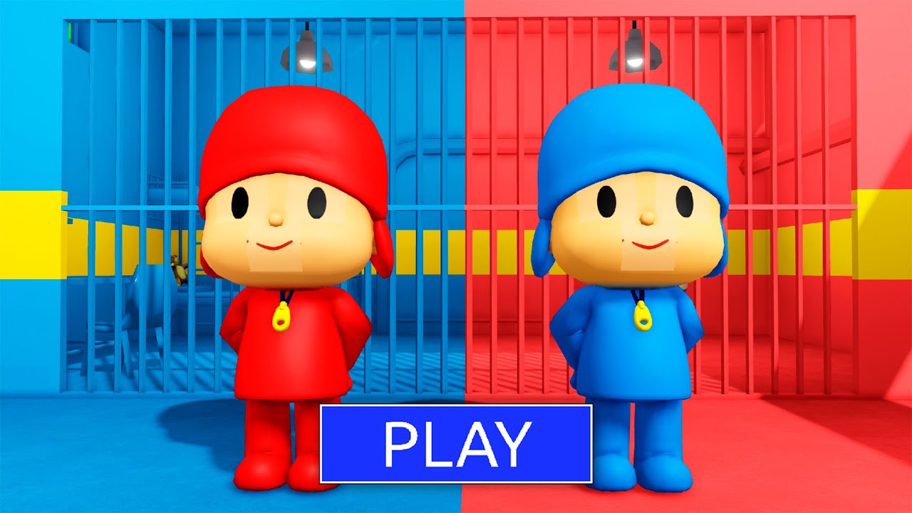 COMPILATIONS VIDEO 2025! POCOYO VS POCOYO RED in BARRY’S PRISON RUN! #obby #roblox