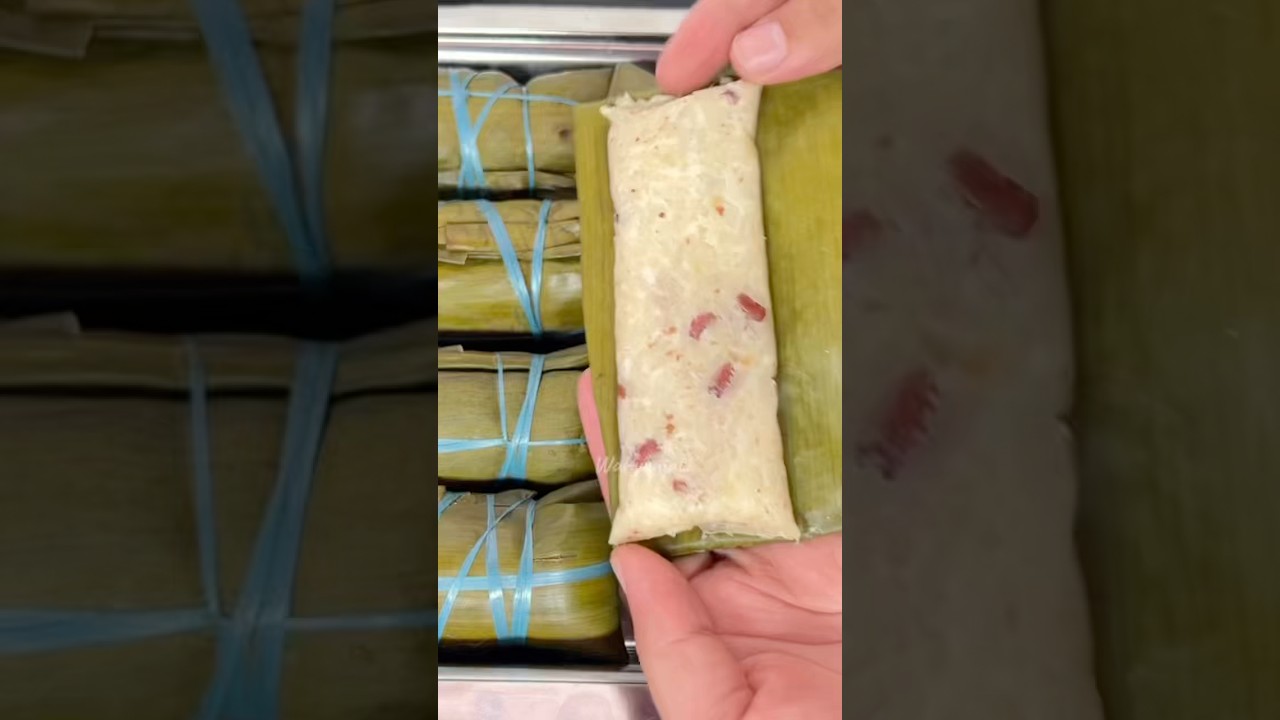 Lepet ketan di bungkus daun pisang rasanya tetap enak, gurih dan pulen #kuetradisional  #lepet