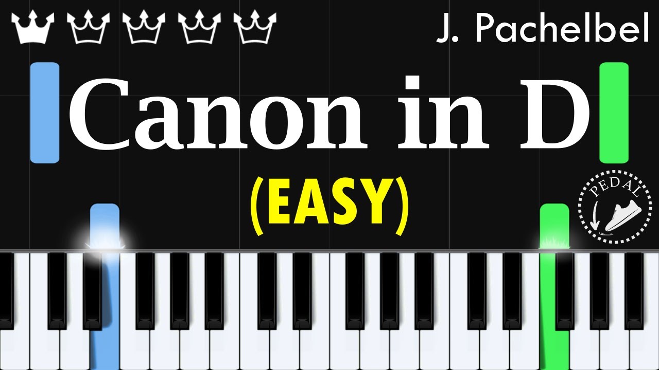 Canon in D - Pachelbel (Easy Piano)
