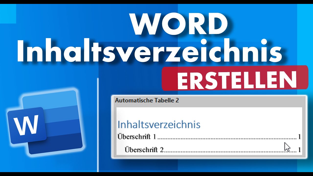 Word Inhaltsverzeichnis erstellen mit Seitenzahlen
