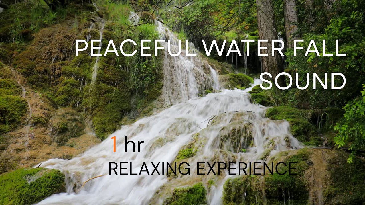 Peaceful Waterfall Sounds | White Noise for Sleep & Relaxation (1 Hour)