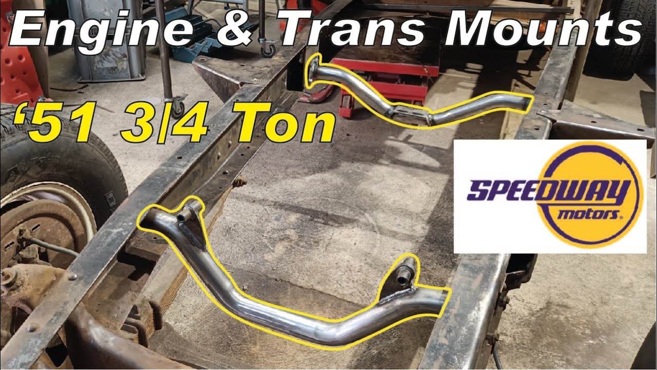 Installing speedway universal engine and transmission mounts on the GMC part 22