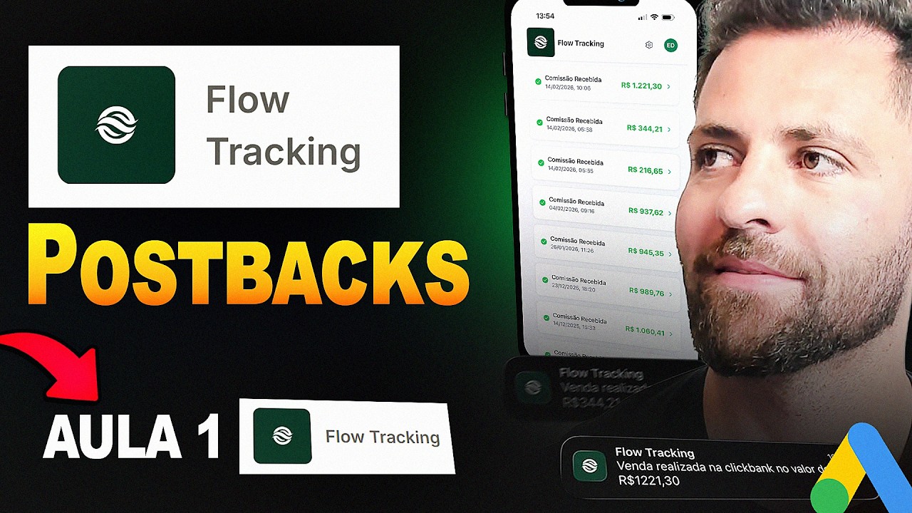 FLOW TRACKING TOOL - Configuração POSTBACKS: Clickbank, Digistore24, Buygoods, Maxweb, etc - AULA 1