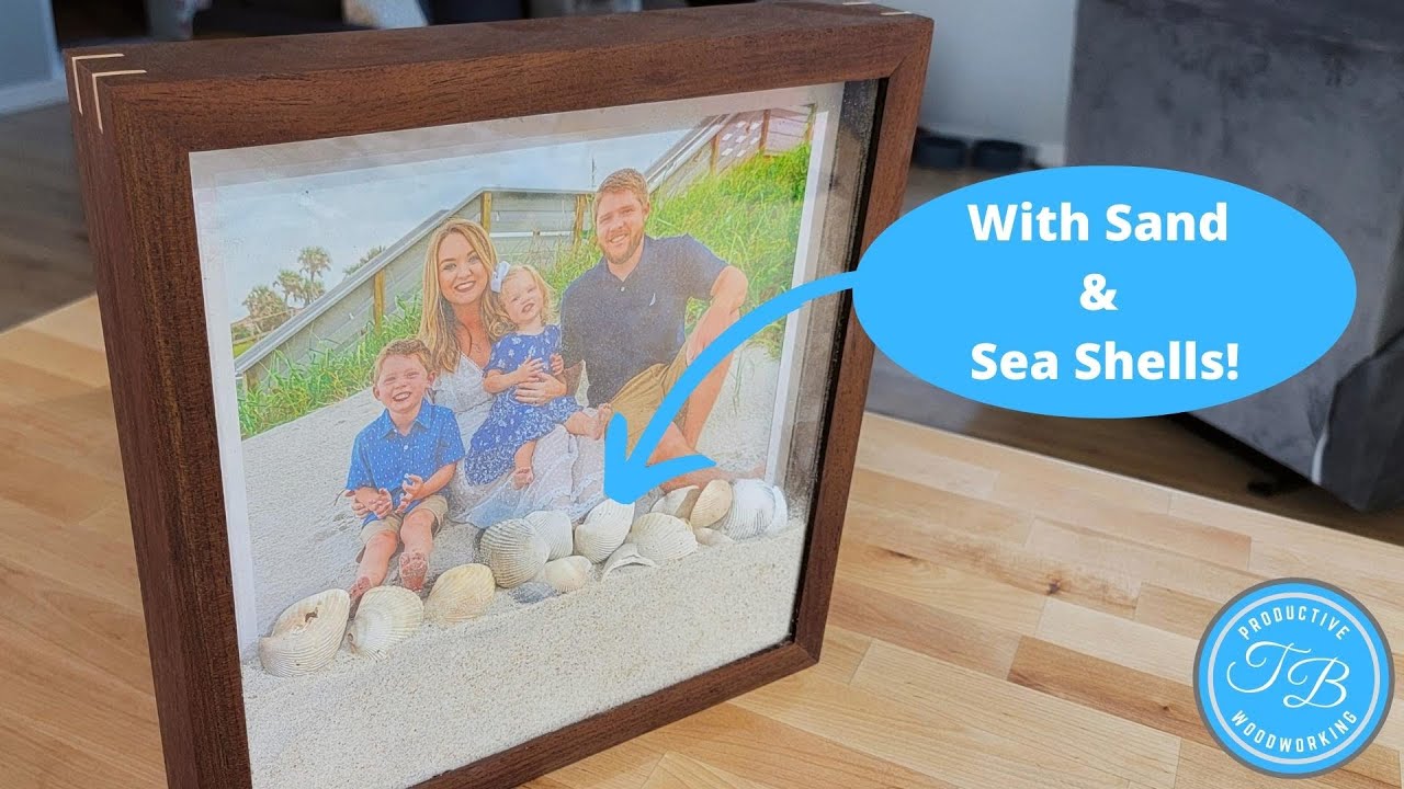 How To Build A Simple Shadow Box Picture Frame With Splines || Woodworking Project