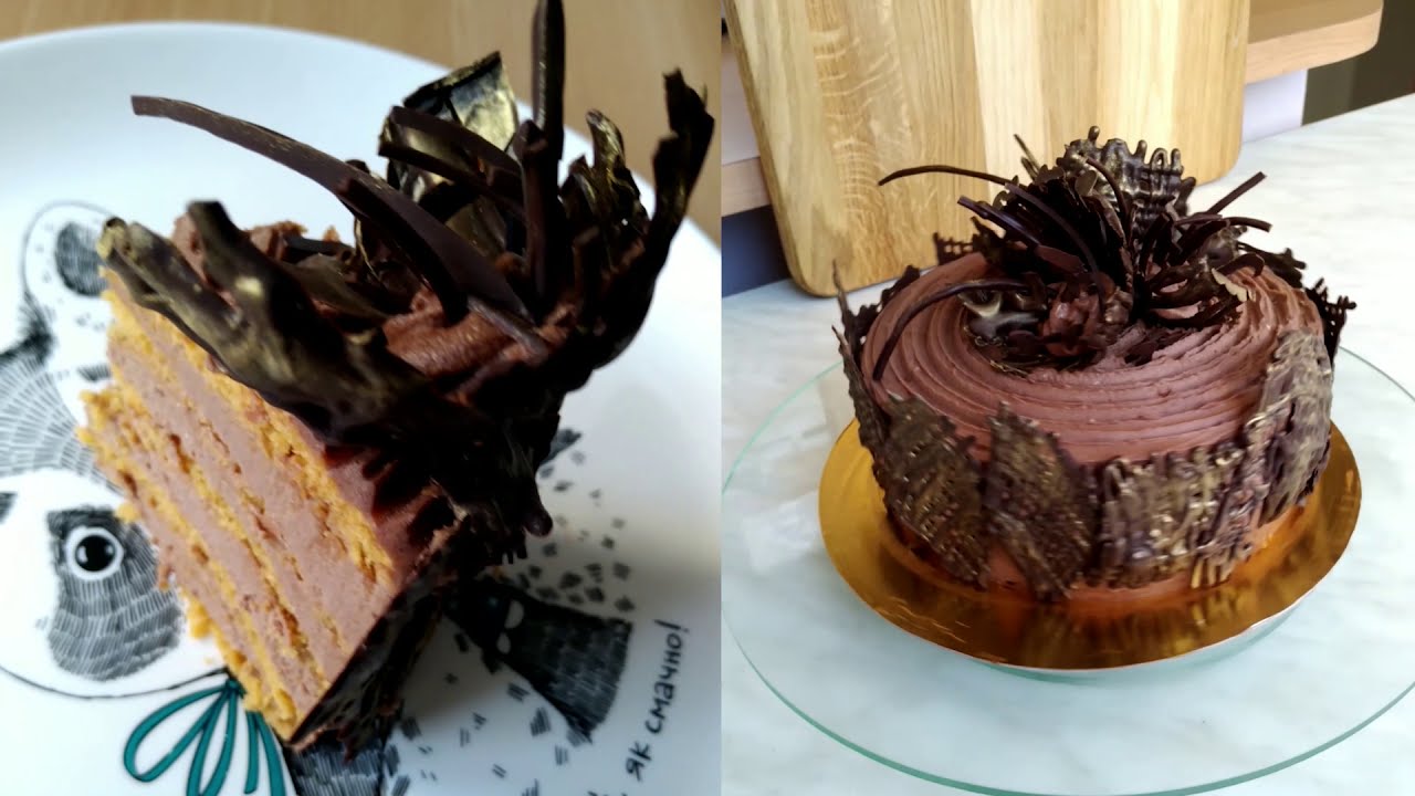 Торт Молочная девочка с кремом  Шоколадный пломбир - необыкновенный вкус!